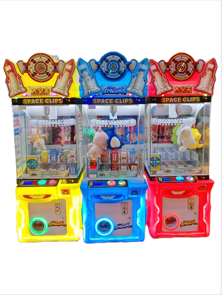 Double Chance Claw Machine:: Clamp & Spin-to-Win Arcade Game with Mystery Eggs & Blind Boxes