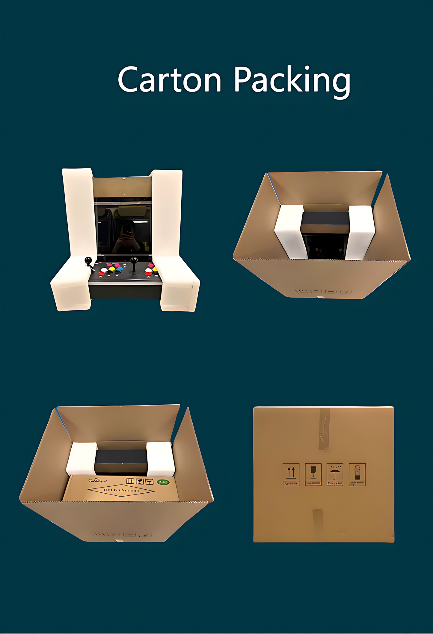 Classic Desktop Arcade Fighting Machine - 22" HD Retro Gaming, 20,000+ Games, 2-Player Battle | Multi-Language | Custom Payment Options
