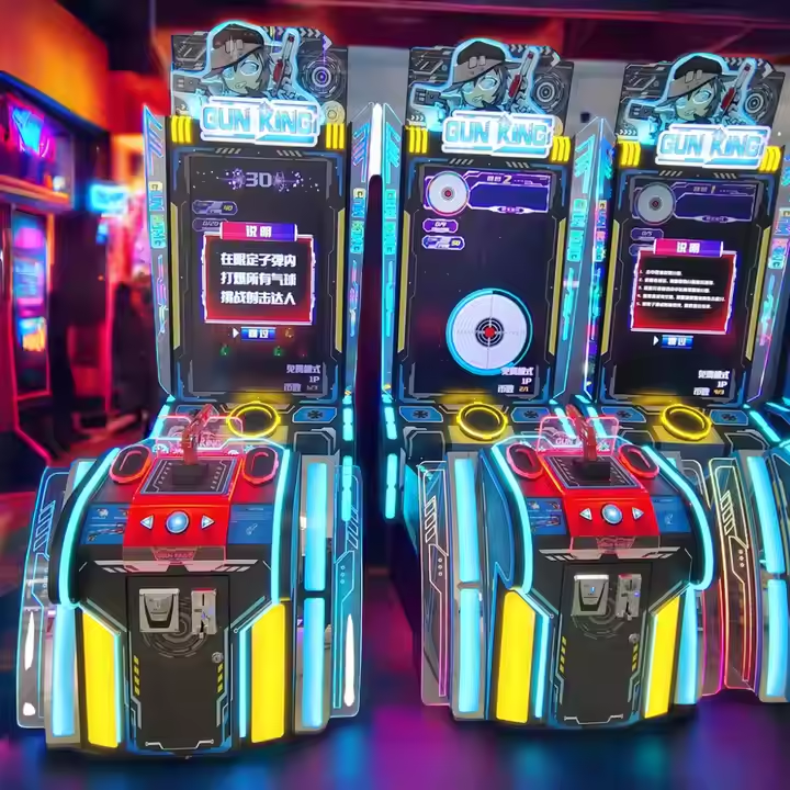 "Gun King Evolution Pro - 50" LCD Coin-Operated Arcade Shooting Machine | Multi-Game Simulator for Amusement Centers, Arcades & Family Entertainment | Wholesale Commercial Shooter Game