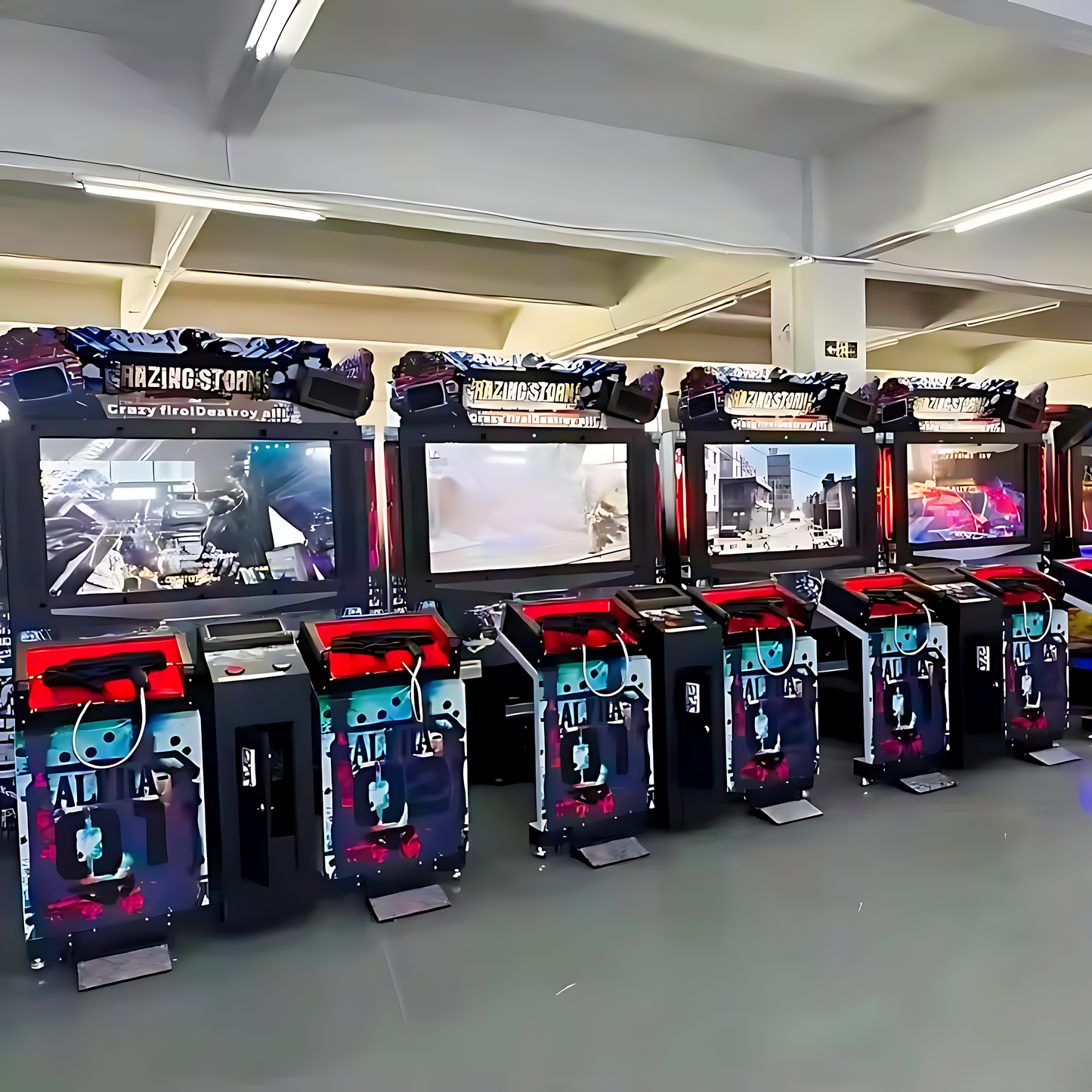 Razing Storm: Complete Destruction Arcade Machine – 55" LCD with Original Japanese PS3 Console | 2P Co-Op/VS Mode | Intense Shooting Game for Arcades & Entertainment Centers