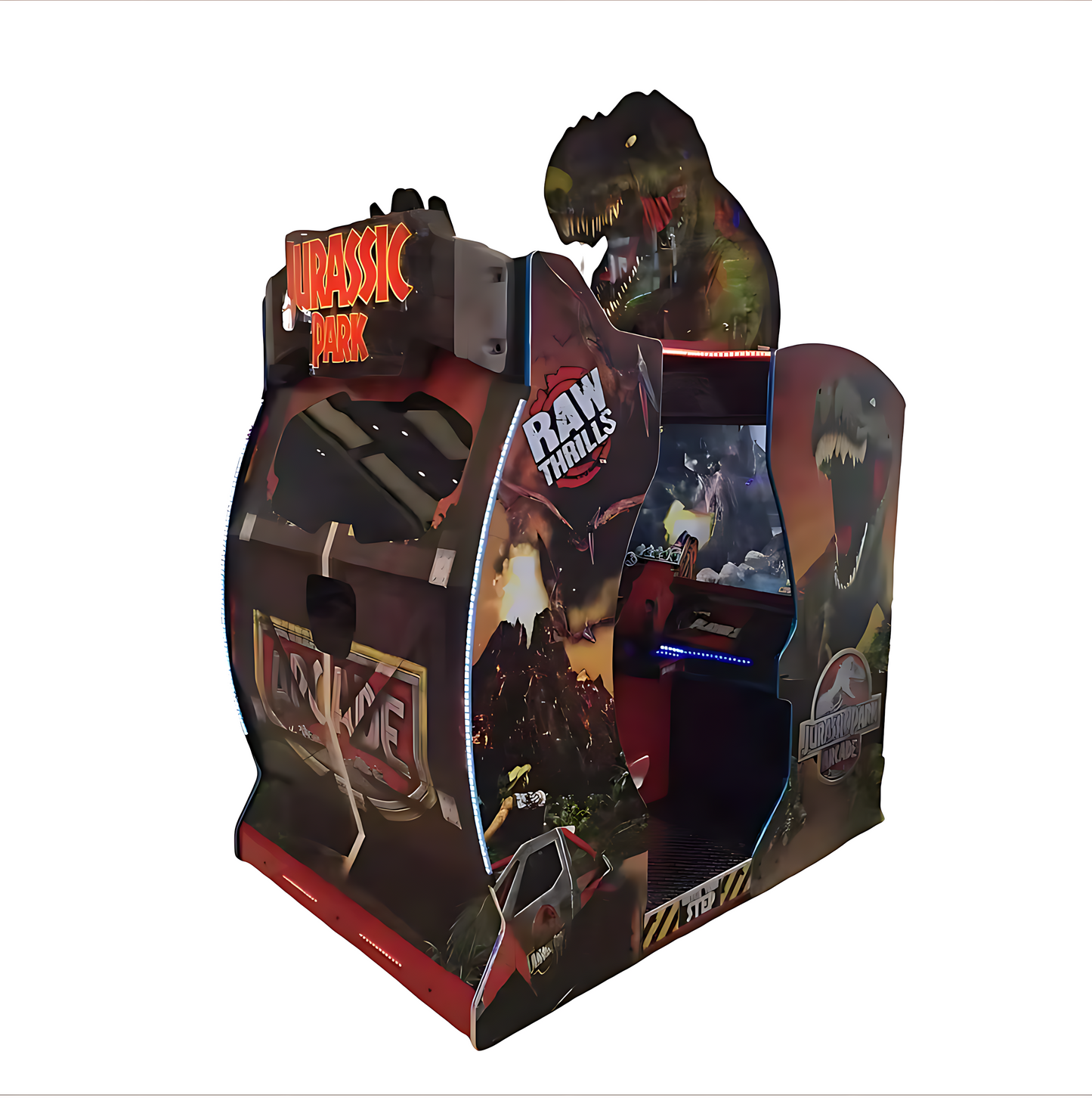 Jurassic Park Arcade: Dino Crisis Shooter - 55" HD Dual Guns | Dynamic Force Feedback | Surge-Protected Cabinet