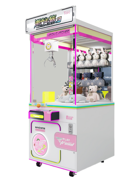 E-Claw Squad: Solo Trend-Setting Claw Machine | Smart-Connected, Self-Healing Tech & Viral-Ready LED Effects