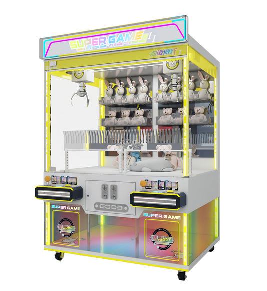 Ultimate 2-Player Jumbo Claw Machine – Super Game I | High-Speed, Self-Healing & Plug-and-Play Arcade Experience