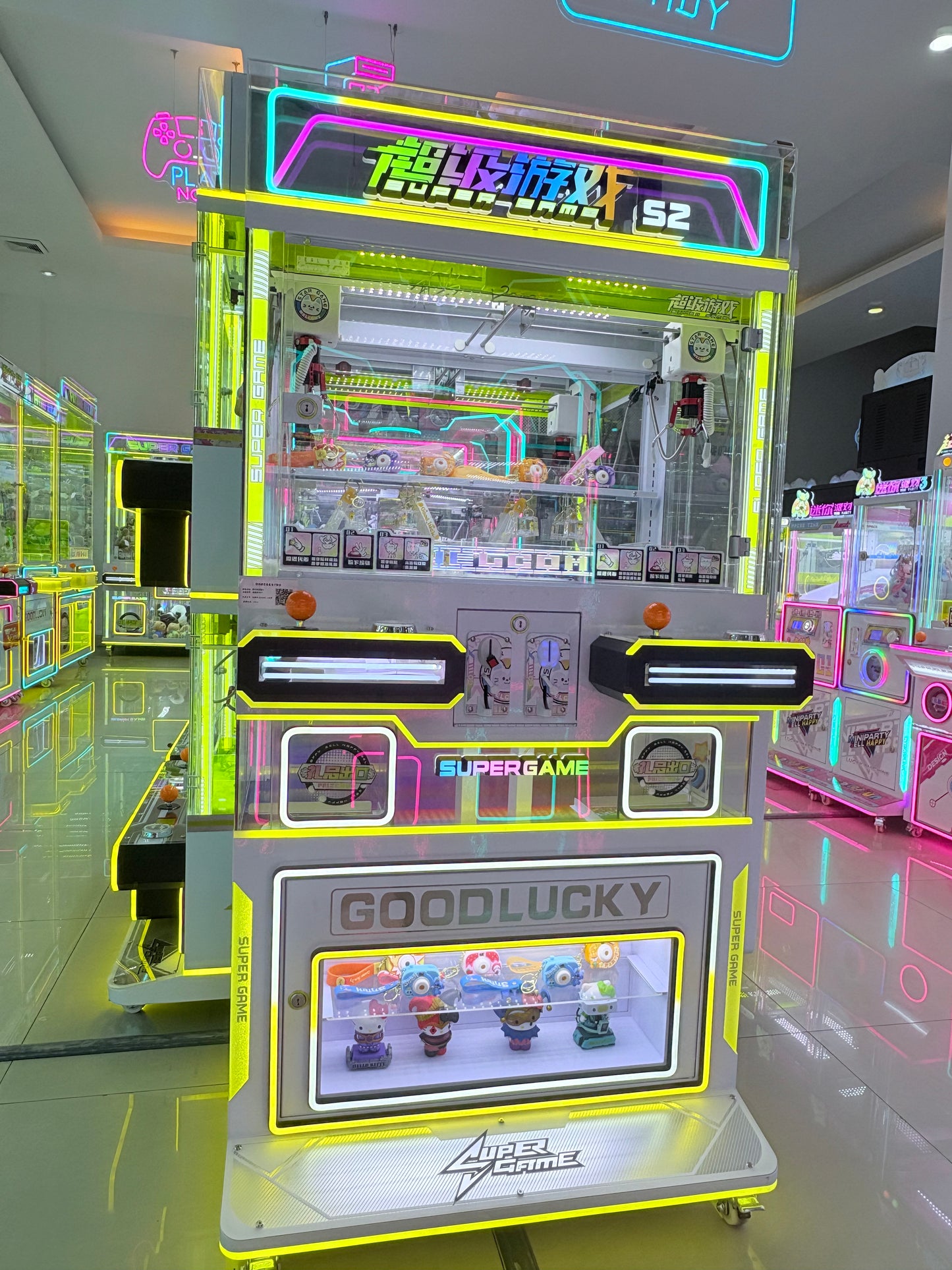 Premium 2-Player Claw Machine – Super Game S2 | Dual-Board Stability, Self-Healing Tech & Crystal-Clear Display