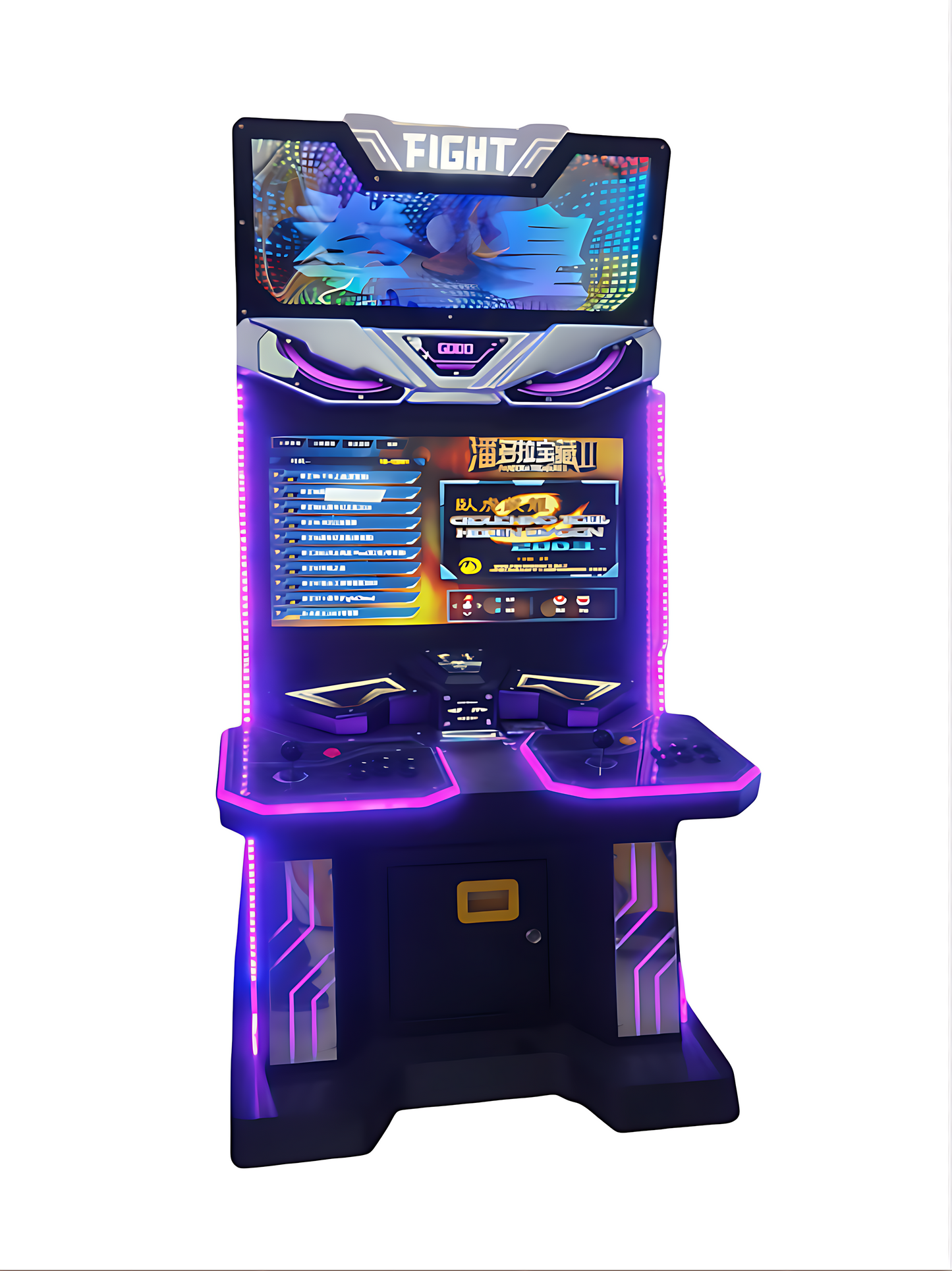 Luxury 2-Player Arcade Fighting Machine - 32" HD Screen, 2000+ Games, Dual-Color Design | Custom Payment Solutions