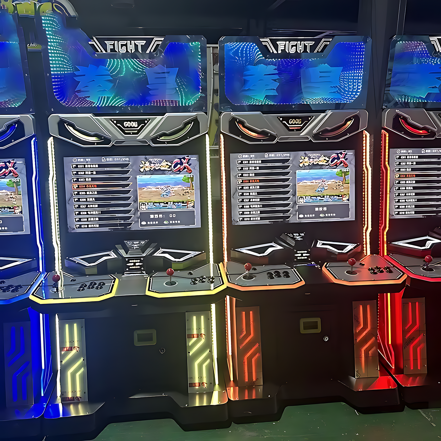 Luxury 2-Player Arcade Fighting Machine - 32" HD Screen, 2000+ Games, Dual-Color Design | Custom Payment Solutions