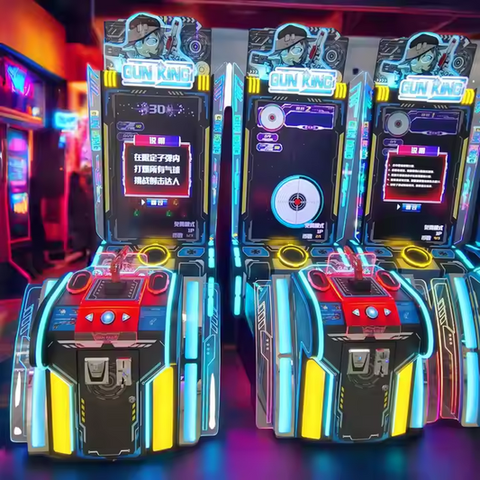 "Gun King Evolution Pro - 50" LCD Coin-Operated Arcade Shooting Machine | Multi-Game Simulator for Amusement Centers, Arcades & Family Entertainment | Wholesale Commercial Shooter Game