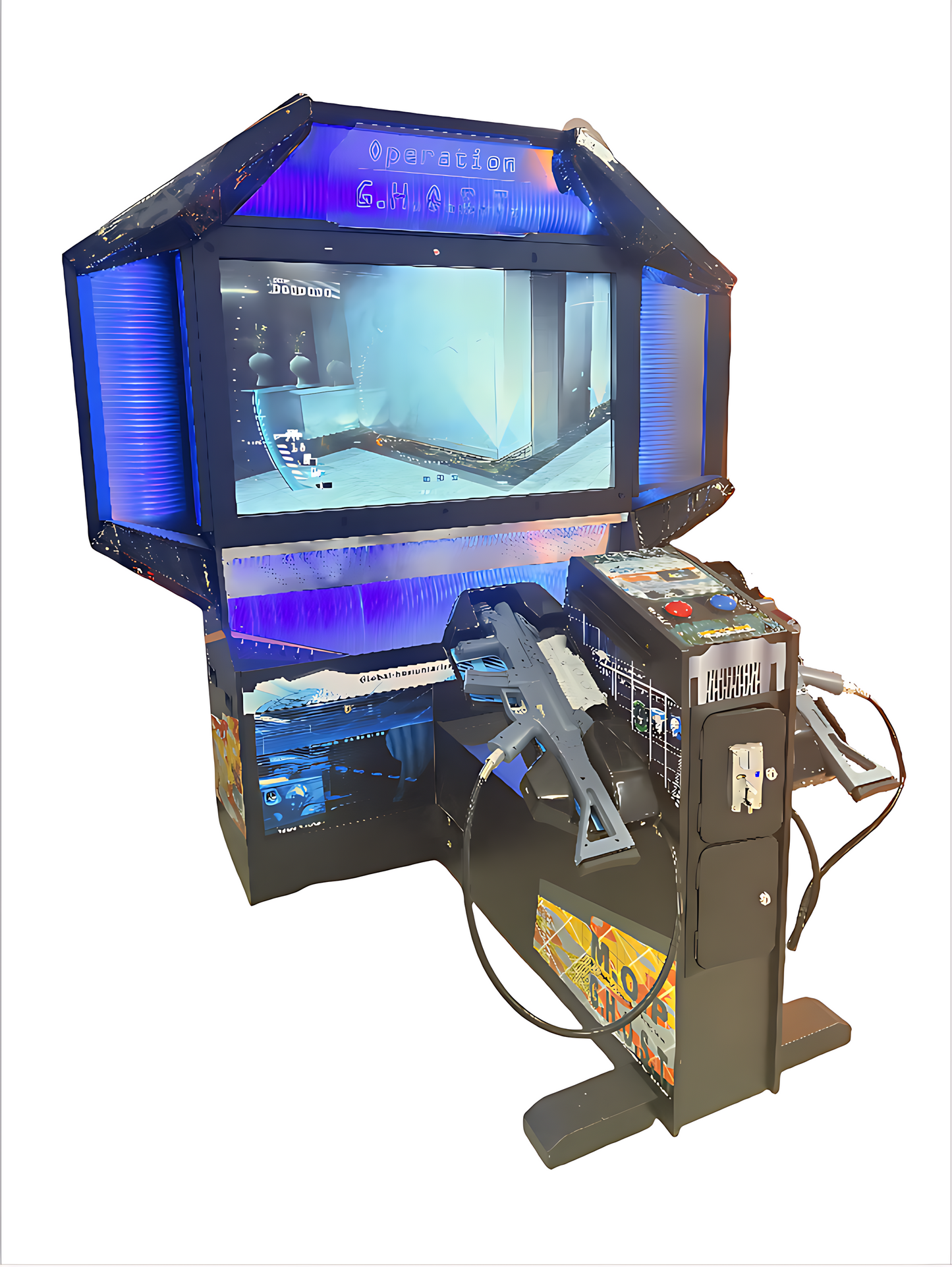 OPERATION GHOST: Phantom SWAT Arcade Shooter - 55" HD Dual Light Guns | Japanese Original Hardware | Tactical Co-op Missions
