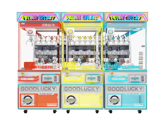 Deluxe Solo Claw Machine - Future Melody | XL Neon-Rich Cabinet, Dual-System Stability & Social-Ready Light Shows