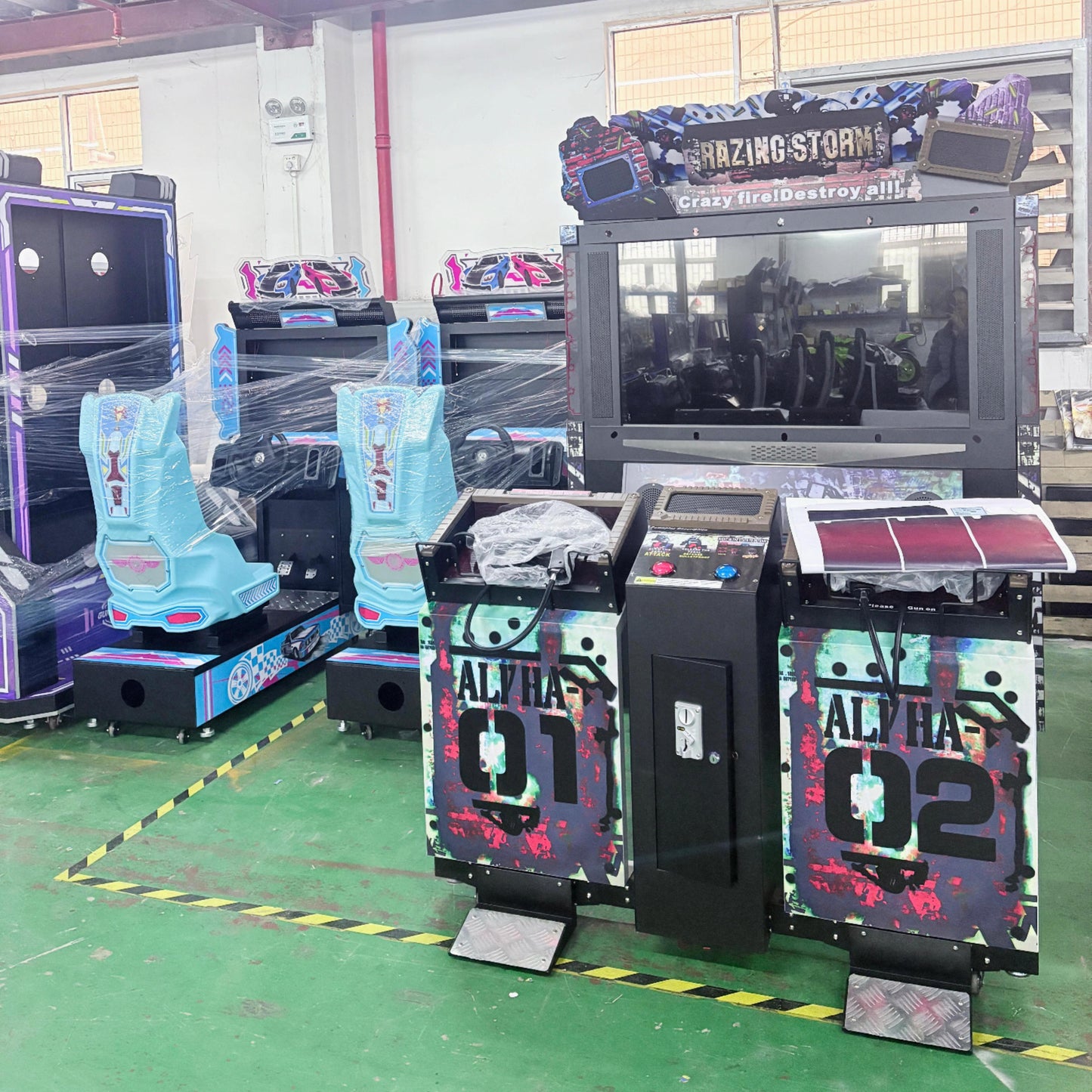 Razing Storm: Complete Destruction Arcade Machine – 55" LCD with Original Japanese PS3 Console | 2P Co-Op/VS Mode | Intense Shooting Game for Arcades & Entertainment Centers