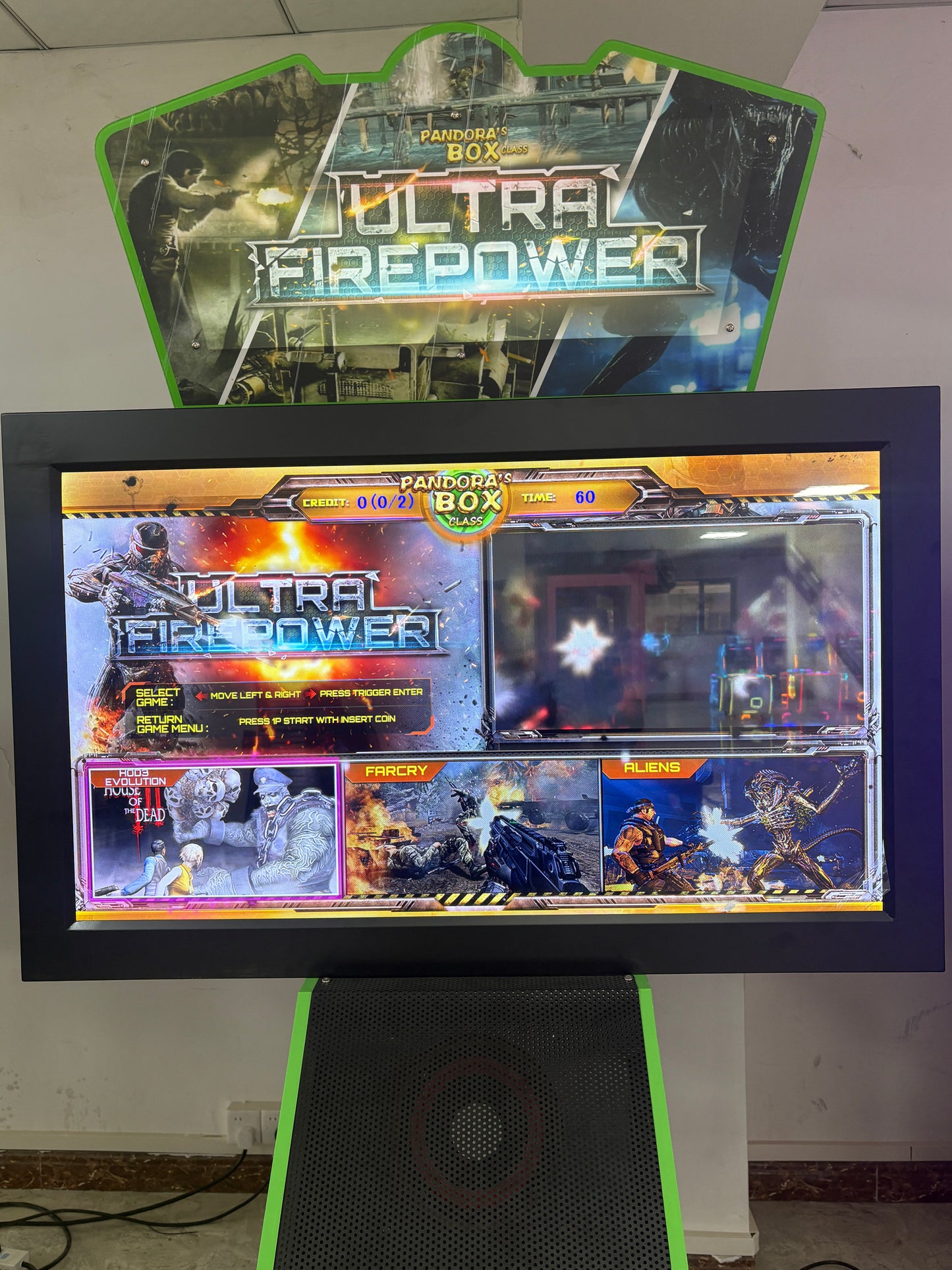 42" Triple Threat Arcade Shooter - 3-in-1 Gun Games (House of the Dead, Warzone, Aliens) | Dual-Blaster Co-op | Heavy-Duty Cabinet