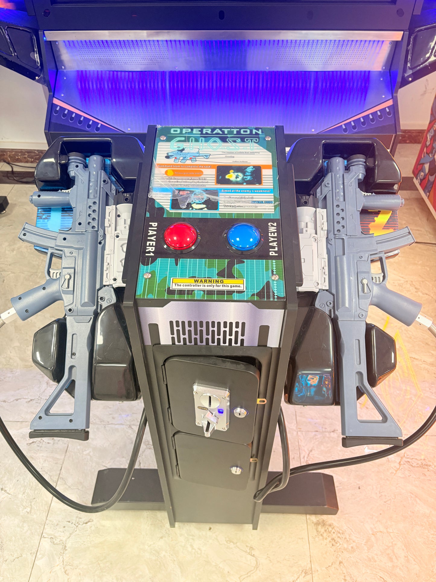 OPERATION GHOST: Phantom SWAT Arcade Shooter - 55" HD Dual Light Guns | Japanese Original Hardware | Tactical Co-op Missions