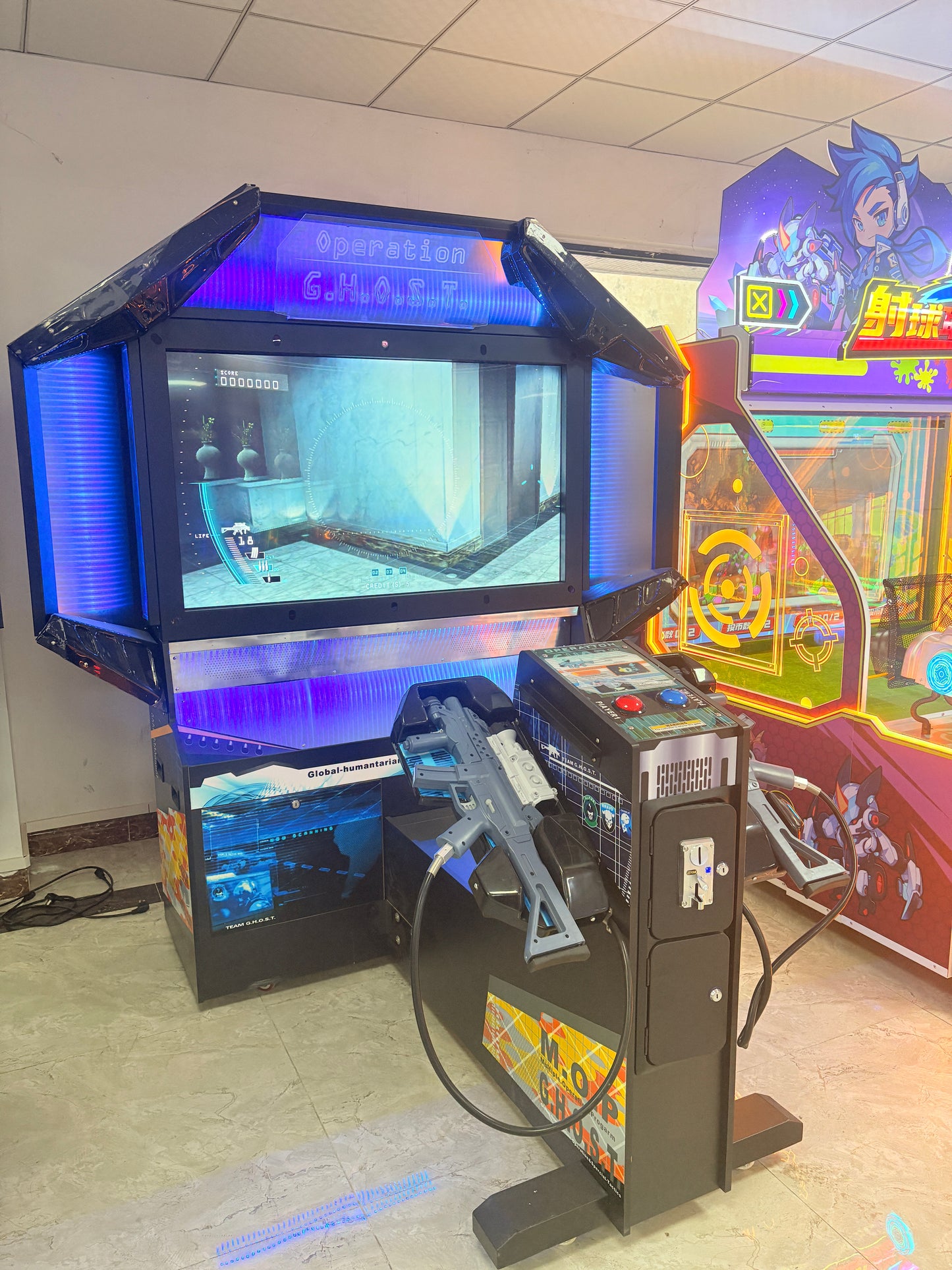 OPERATION GHOST: Phantom SWAT Arcade Shooter - 55" HD Dual Light Guns | Japanese Original Hardware | Tactical Co-op Missions